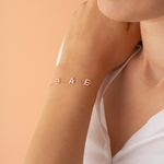 Load image into Gallery viewer, Birthstone Letter Bracelet Initial Bracelet