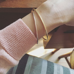 Load image into Gallery viewer, Classic Bangle Slide On Gold Bracelet
