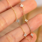 Load image into Gallery viewer, Zirconia Flower Bracelet Minimalist Bracelet