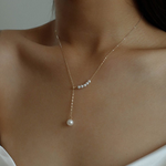 Load image into Gallery viewer, Water Pearl Necklace Layered Pearl Necklace