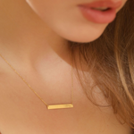 Load image into Gallery viewer, Name Bar Necklace Personalised Bar Necklace
