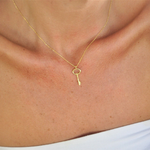 Load image into Gallery viewer, Gold Key Pendant Lock Necklace