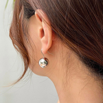 Load image into Gallery viewer, Ball Earrings Shiny Round Hook Earrings