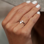 Load image into Gallery viewer, Sleek Semicolon-Resilience Ring
