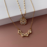 Load image into Gallery viewer, Four Leaf Clover Necklace Magnetic Heart Necklace