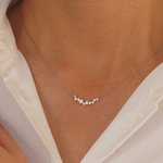 Load image into Gallery viewer, Diamond Smile Necklace Dainty Diamond Necklace