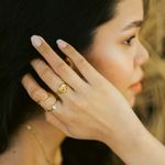 Load image into Gallery viewer, Lotus Flower Dainty Ring