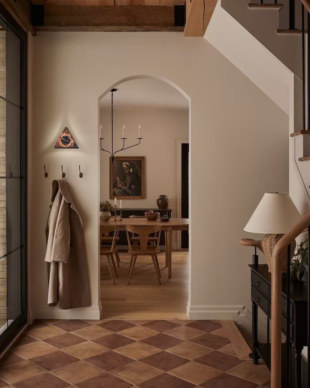 Triangular Marble Contemporary Wall Light