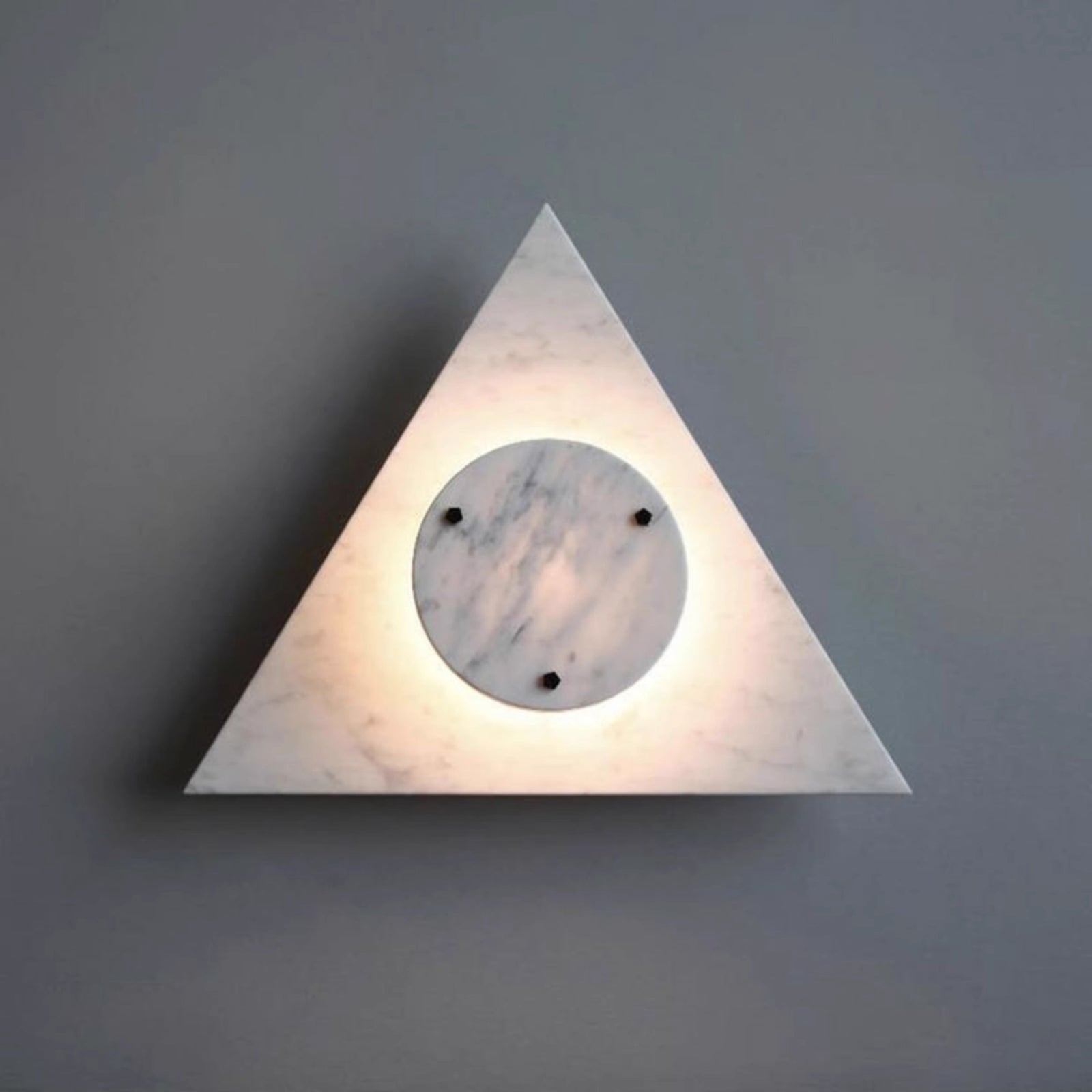 Triangular Marble Contemporary Wall Light
