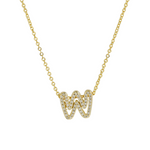 Load image into Gallery viewer, Dazzling Diamond Initial Necklace