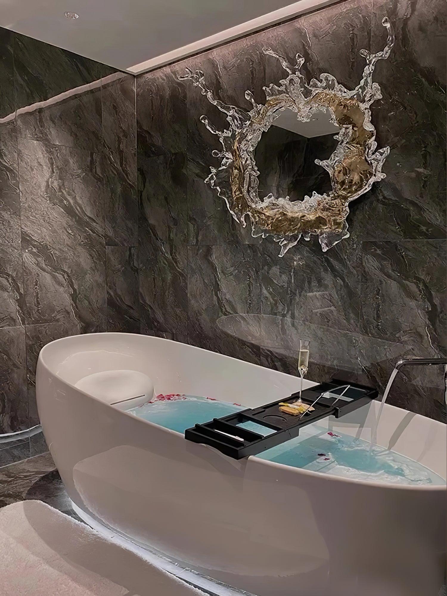 Water Drop Contemporary Mirrored Glass Wall Sconce