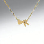 Load image into Gallery viewer, Heart Initial Necklace Personalised Letter Heart