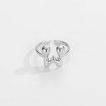 Load image into Gallery viewer, Cute Bubble Letter Initial Ring