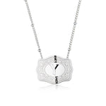 Load image into Gallery viewer, Dainty Belt Buckle Letter Initial Necklaces