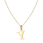 Load image into Gallery viewer, 14k Sleek Serif Initial Necklace