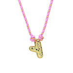 Load image into Gallery viewer, Chunky Gemstone Accented Initial Rope Necklace
