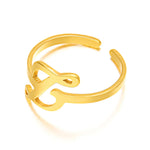 Load image into Gallery viewer, Adjustable Italic Cursive Letter Initial Ring