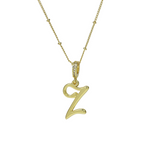 Load image into Gallery viewer, Elegant Cursive Font Satellite Chain Initial Necklace