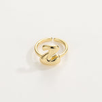 Load image into Gallery viewer, Cute Bubble Letter Initial Ring