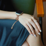 Load image into Gallery viewer, Bold Copper Flower Apple Watch Bands for Women