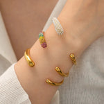 Load image into Gallery viewer, Accented Classy Bangle Cuff Bracelets