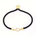 Load image into Gallery viewer, Adjustable Angled Serif Letter Initial Bracelets
