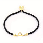 Load image into Gallery viewer, Adjustable Angled Serif Letter Initial Bracelets