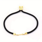 Load image into Gallery viewer, Adjustable Angled Serif Letter Initial Bracelets