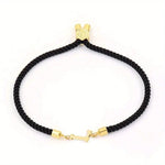Load image into Gallery viewer, Adjustable Angled Serif Letter Initial Bracelets
