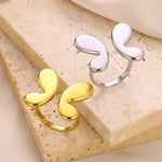 Load image into Gallery viewer, Adjustable Bubble Butterfly Wings Ring