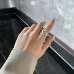 Load image into Gallery viewer, Adjustable Classy Gold Leaf Ring