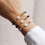 Load image into Gallery viewer, Adjustable Dainty Letter Initial Bracelet
