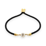 Load image into Gallery viewer, Adjustable Dainty Letter Initial Bracelet
