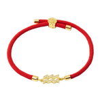 Load image into Gallery viewer, Adjustable Diamond Zodiac Sign Bracelet