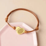 Load image into Gallery viewer, Adjustable Custom Heart Name & Fingerprint Rope Bracelet