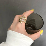 Load image into Gallery viewer, Adjustable Layered Diamond Ring