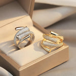 Load image into Gallery viewer, Adjustable Layered Diamond Ring