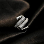 Load image into Gallery viewer, Adjustable Layered Diamond Ring