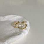 Load image into Gallery viewer, Adjustable Layered Pearl Accented Ring