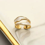 Load image into Gallery viewer, Adjustable Luxury Gold Crevice Ring