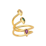 Load image into Gallery viewer, Adjustable Multi Color Water Drop Rings