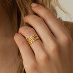 Load image into Gallery viewer, Adjustable Personalized Name(s) Wrap Ring