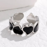 Load image into Gallery viewer, Adjustable Romantic Enamel Heart Ring