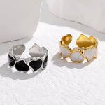 Load image into Gallery viewer, Adjustable Romantic Enamel Heart Ring