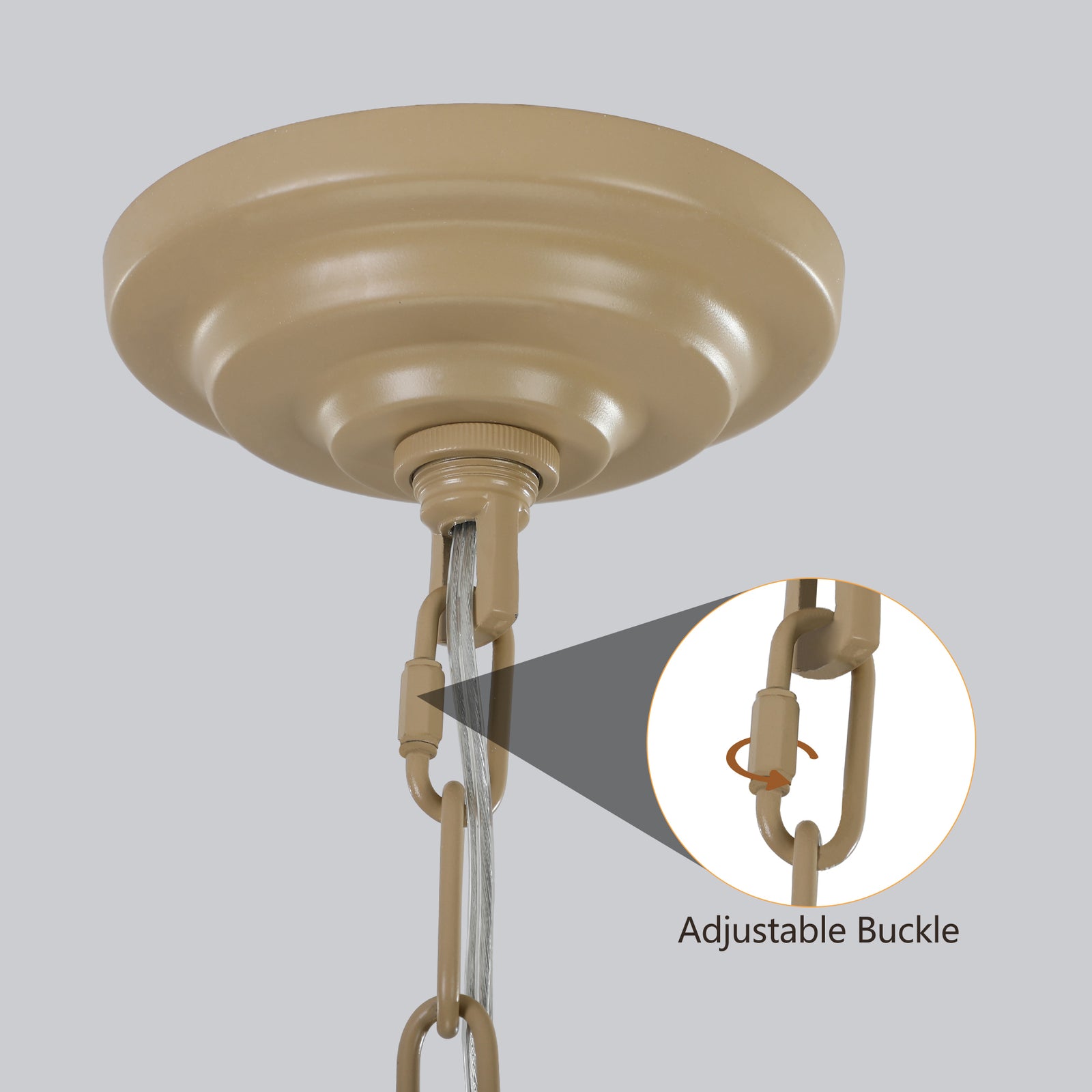 AESTIN'S DECOR Ceiling Light Bohemian Woven Rattan Farmhouse Chandelier with Adjustable Chain