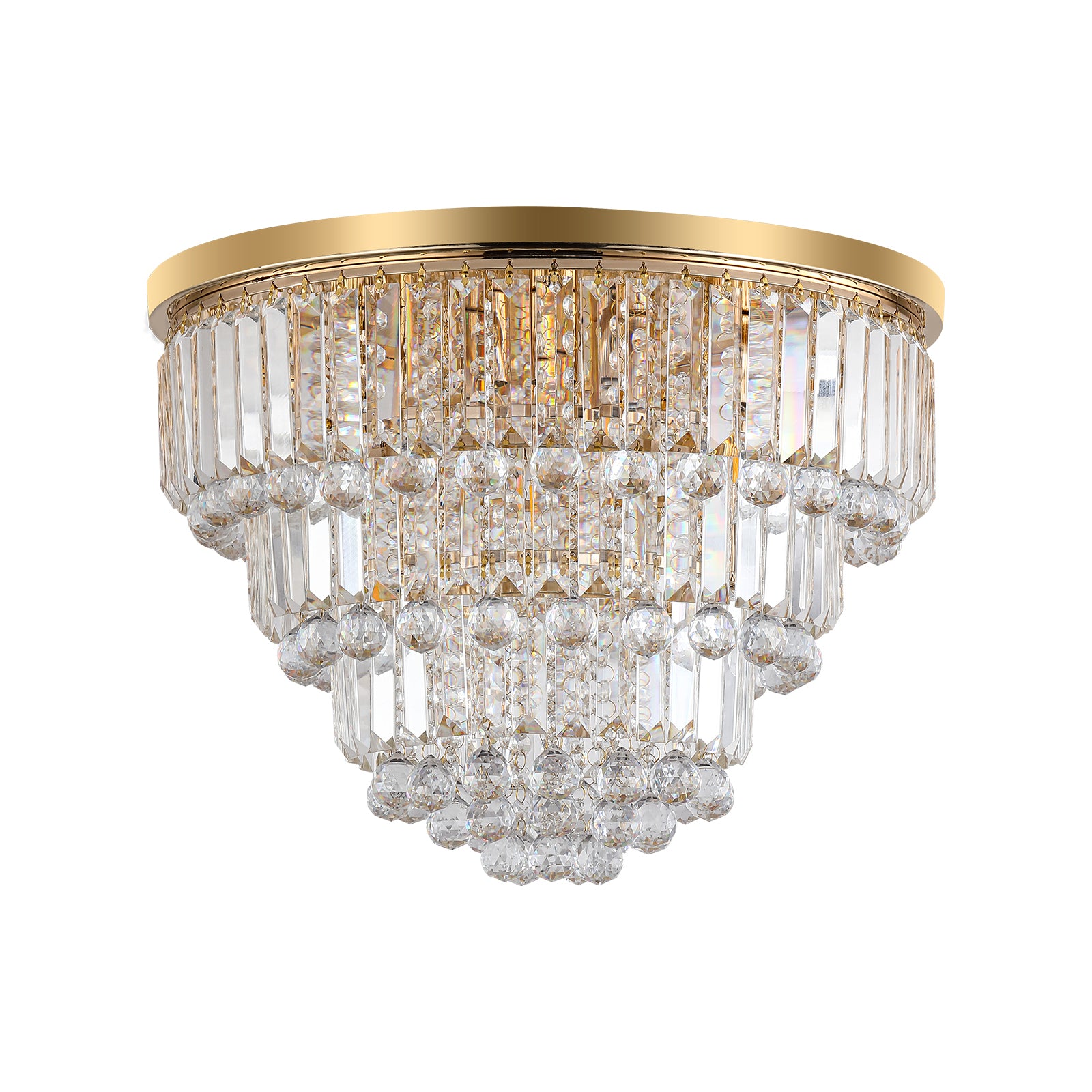 AESTIN'S DECOR Ceiling Light Gold Luxury Modern Style Crystal Chandelier
