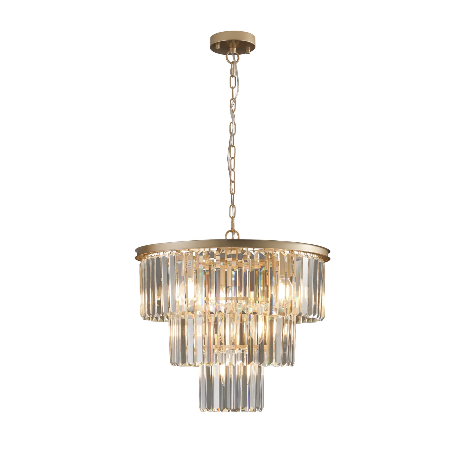 AESTIN'S DECOR Ceiling Light Golden Luxury Crystal Chandelier