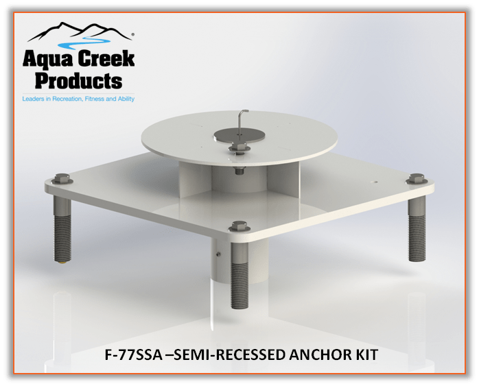 AQUA CREEK ANCHOR KIT - SCOUT EXCEL & REV XL LIFTS - SEMI-RECESSED 6-IN+ CONCRETE Anchor - MIGHTY SERIES LIFTS