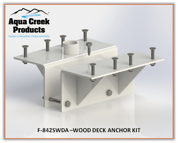 AQUA CREEK ANCHOR KIT - SCOUT EXCEL & REV XL LIFTS - WOOD DECK APPS Anchor - MIGHTY SERIES LIFTS