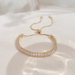 Load image into Gallery viewer, Baguette Crystal Adjustable Tennis Bracelets